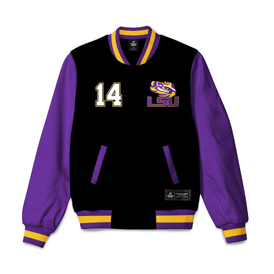 LSU - NCAA Softball : Ashlin Mowery - Bomber Jacket-0