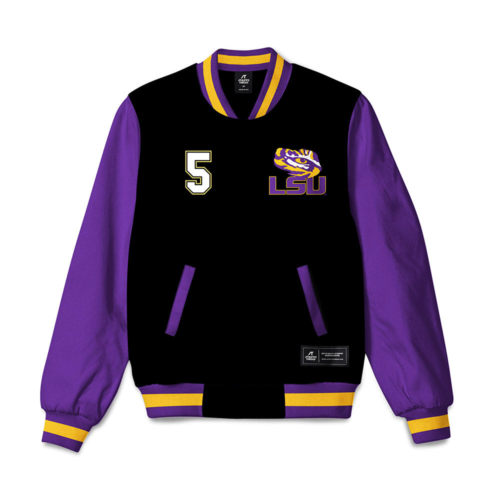 LSU - NCAA Softball : Ashley Vallejo - Bomber Jacket-0