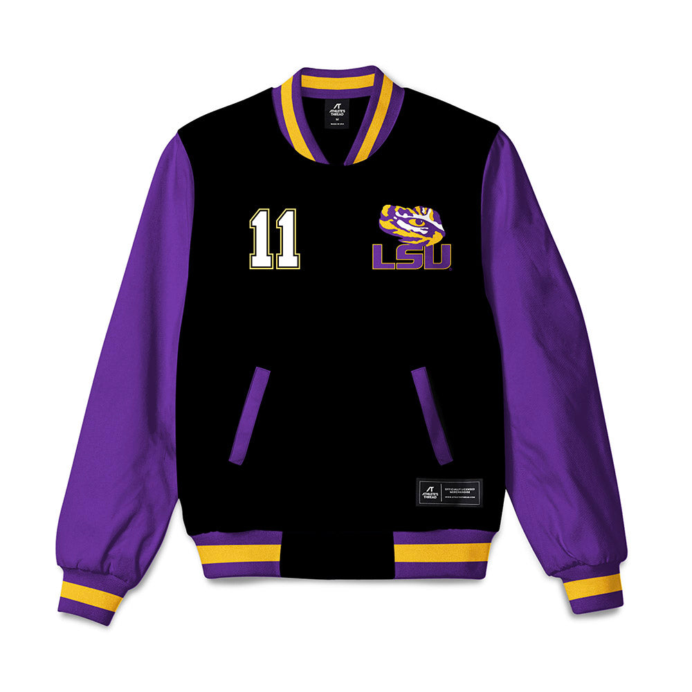 LSU - NCAA Men's Basketball : Dedan Thomas Jr. - Bomber Jacket-0
