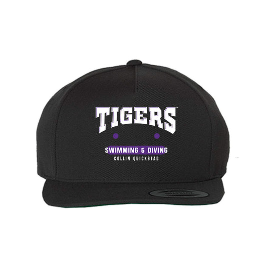 LSU - NCAA Men's Swimming & Diving : Collin Quickstad - Snapback Hat-0