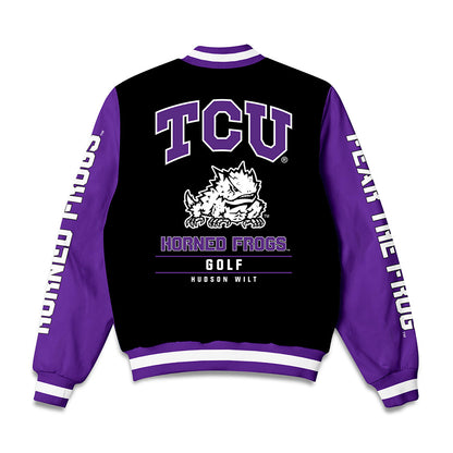 TCU - NCAA Men's Golf : Hudson Wilt - Bomber Jacket-1