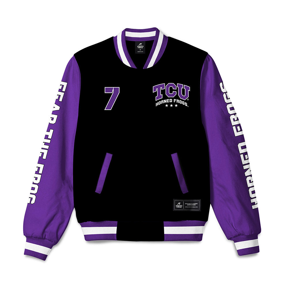 TCU - NCAA Women's Soccer : Seven Castain - Bomber Jacket