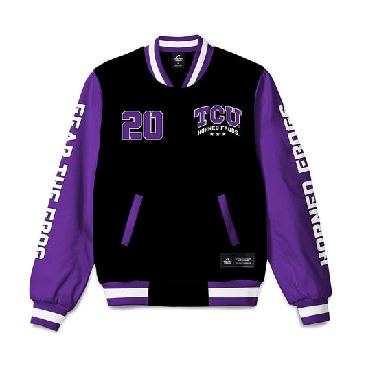 TCU - NCAA Women's Volleyball : Blaykli Bobik - Bomber Jacket-0