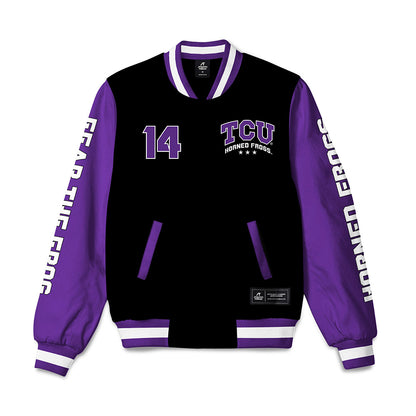 TCU - NCAA Football : John Schobel - Bomber Jacket-0