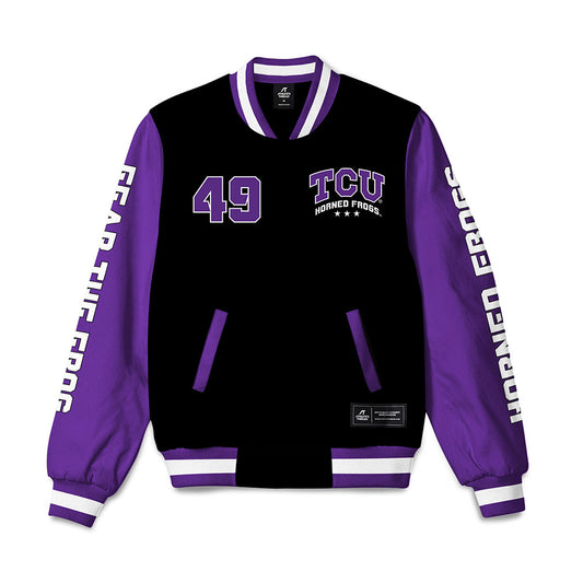 TCU - NCAA Football : Austin Scheets - Bomber Jacket Black