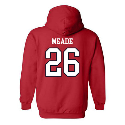 St. Johns - NCAA Men's Lacrosse : Tyson Meade - Sports Shersey Hooded Sweatshirt-1