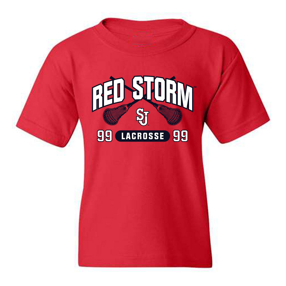 St. Johns - NCAA Men's Lacrosse : Luke Mangan - Youth T-Shirt Sports Shersey