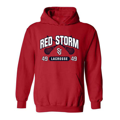 St. Johns - NCAA Men's Lacrosse : Jayson Cardenas - Sports Shersey Hooded Sweatshirt-0