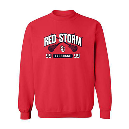 St. Johns - NCAA Men's Lacrosse : Luke Mangan - Crewneck Sweatshirt Sports Shersey