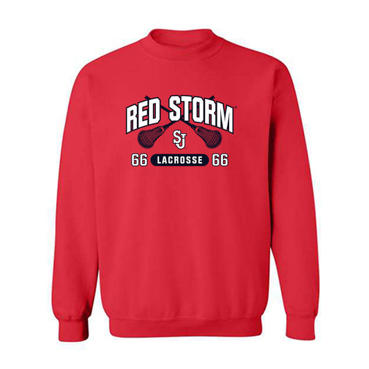 St. Johns - NCAA Men's Lacrosse : Joey Asterino - Crewneck Sweatshirt Sports Shersey