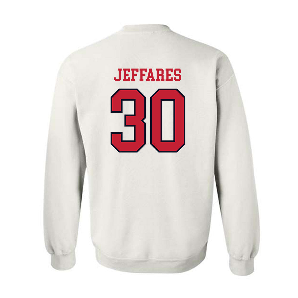 St. Johns - NCAA Men's Lacrosse : AJ Jeffares - Sports Shersey Crewneck Sweatshirt-1