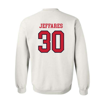 St. Johns - NCAA Men's Lacrosse : AJ Jeffares - Sports Shersey Crewneck Sweatshirt-1