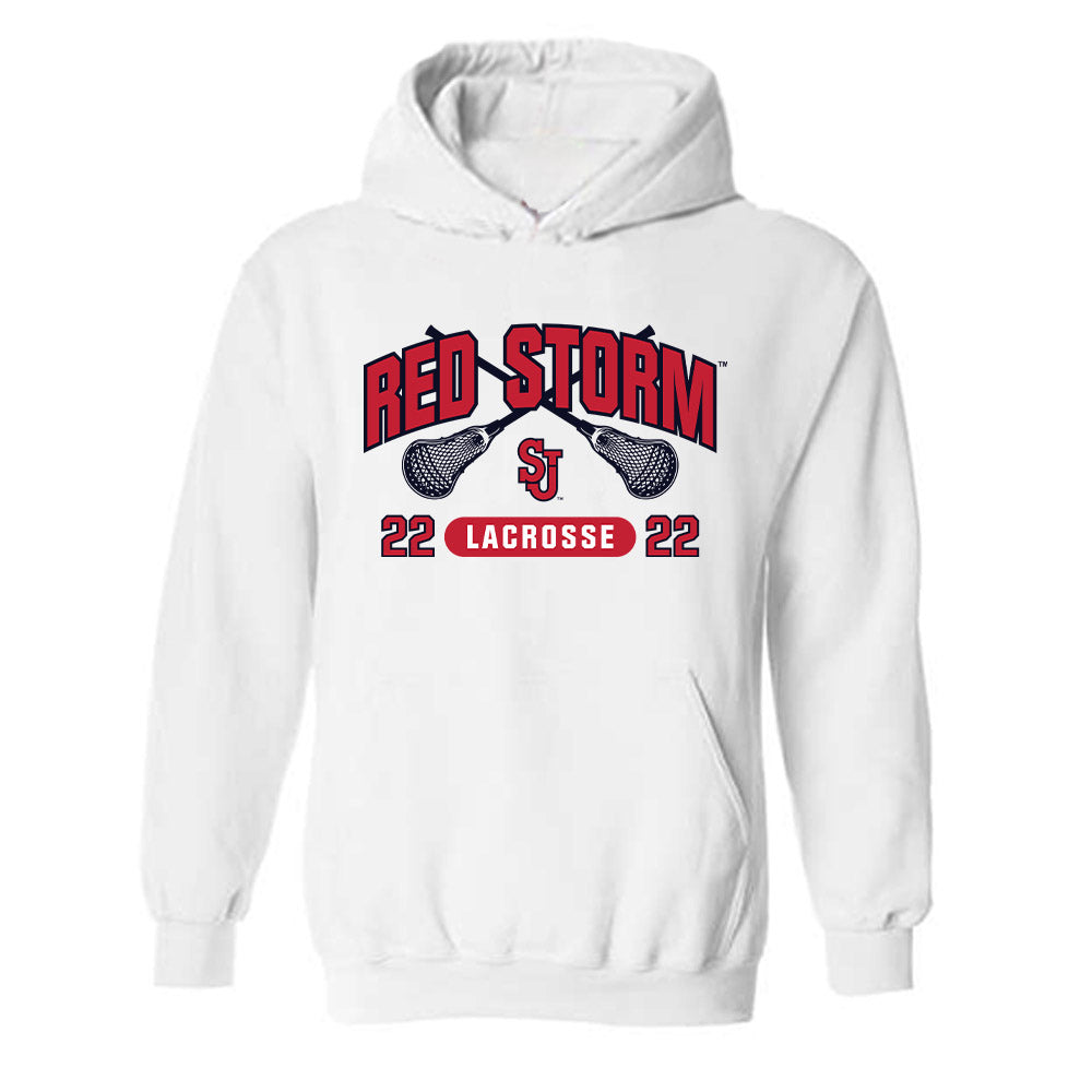 St. Johns - NCAA Men's Lacrosse : Danielo Parkinson - Hooded Sweatshirt Sports Shersey