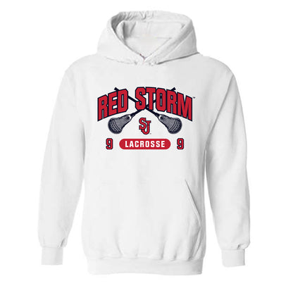 St. Johns - NCAA Men's Lacrosse : Wade Bryan - Sports Shersey Hooded Sweatshirt-0