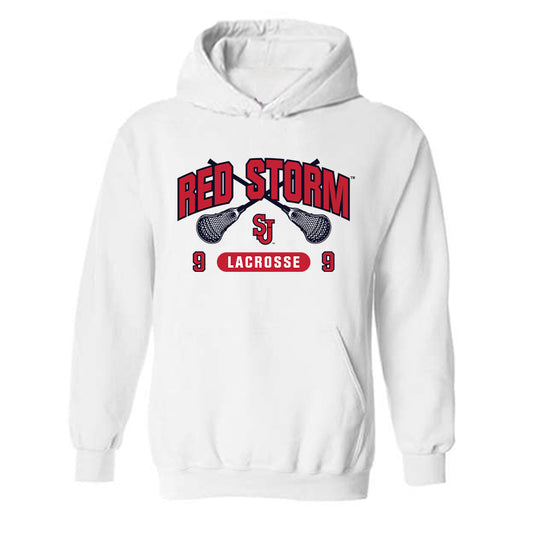 St. Johns - NCAA Men's Lacrosse : Wade Bryan - Sports Shersey Hooded Sweatshirt-0