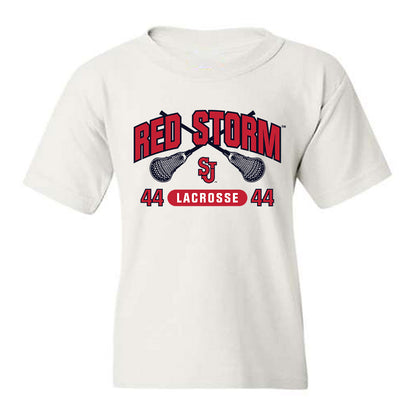 St. Johns - NCAA Men's Lacrosse : Ryan Farron - Sports Shersey Youth T-Shirt-0