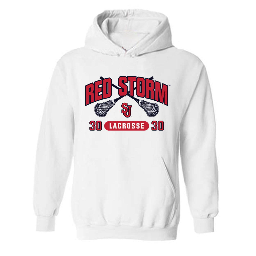 St. Johns - NCAA Men's Lacrosse : Brian Kelly - Hooded Sweatshirt Sports Shersey