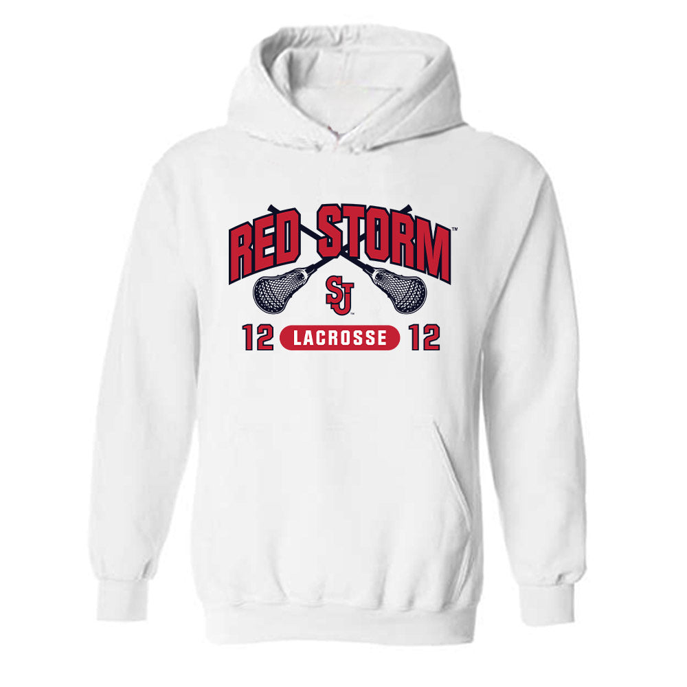 St. Johns - NCAA Men's Lacrosse : Wyatt Maguire - Sports Shersey Hooded Sweatshirt-0