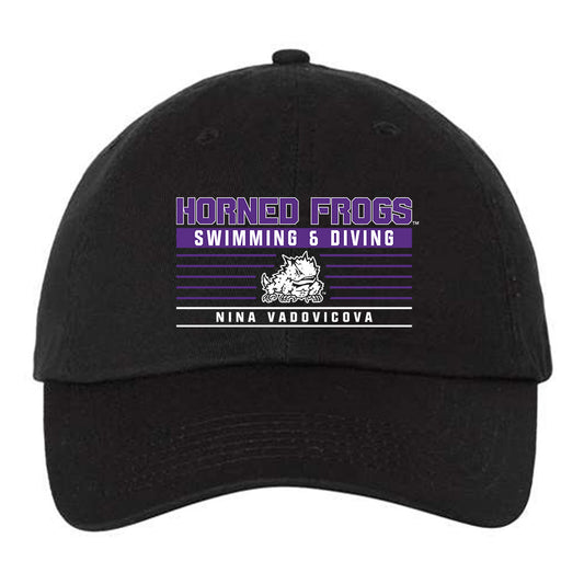 TCU - NCAA Women's Swimming & Diving : Nina Vadovicova - Dad Hat-0