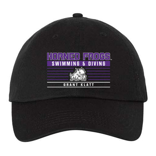 TCU - NCAA Men's Swimming & Diving : Grant Klatt - Dad Hat-0