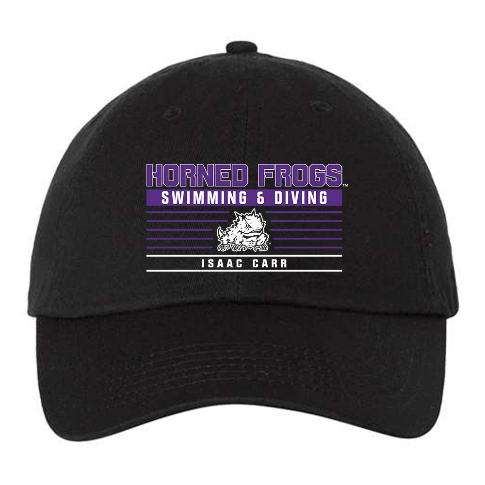 TCU - NCAA Men's Swimming & Diving : Isaac Carr - Dad Hat-0