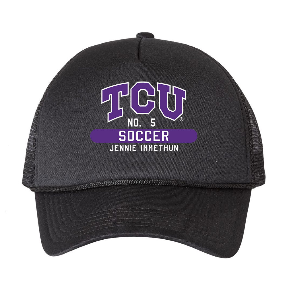 TCU - NCAA Women's Soccer : Jennie Immethun - Trucker Hat Black