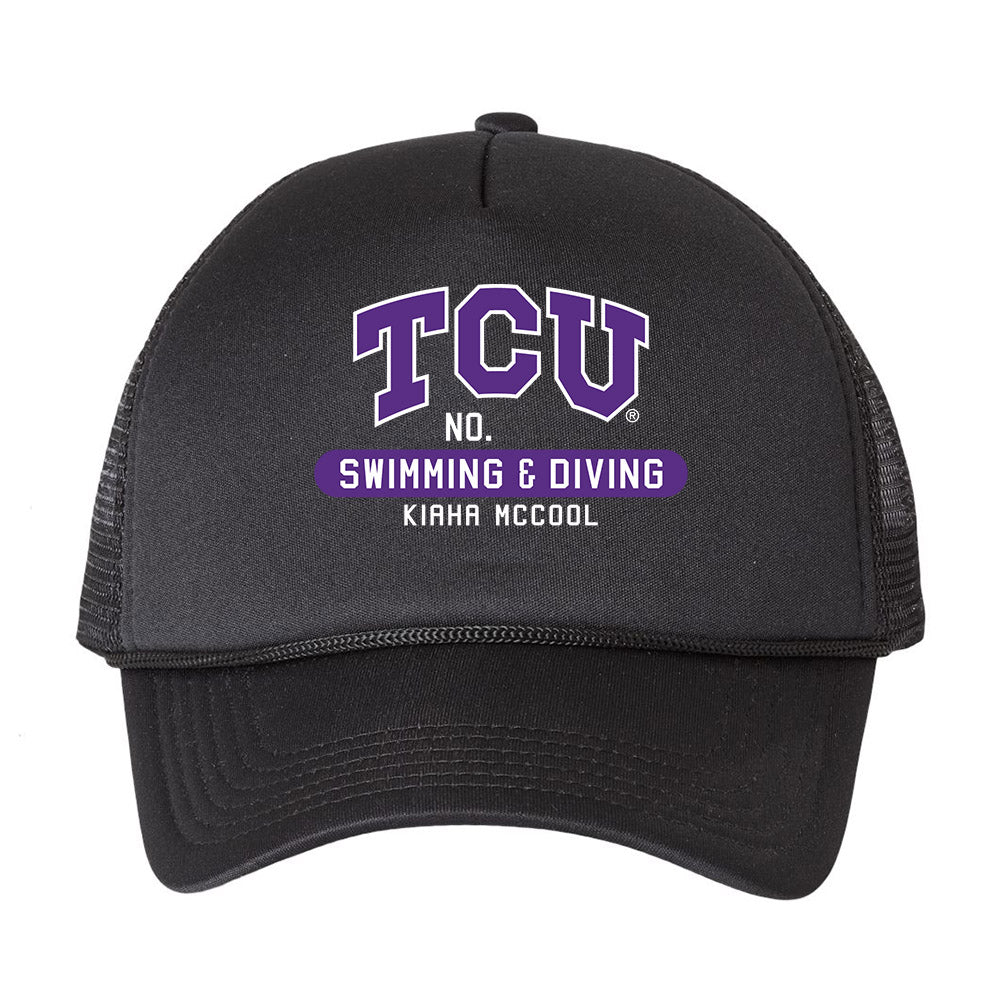 TCU - NCAA Women's Swimming & Diving : Kiaha McCool - Trucker Hat-0