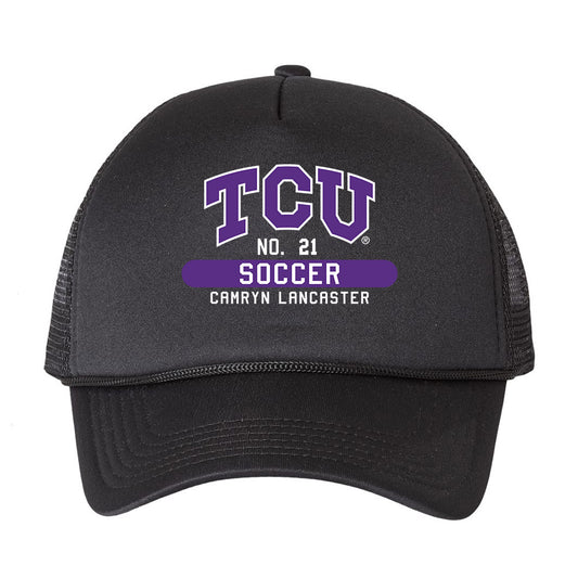 TCU - NCAA Women's Soccer : Camryn Lancaster - Trucker Hat Black