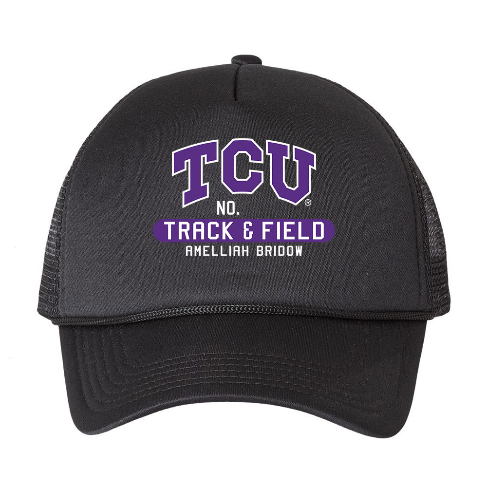 TCU - NCAA Women's Track & Field : amelliah bridow - Trucker Hat-0