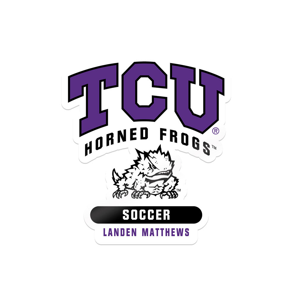 TCU - NCAA Women's Soccer : Landen Matthews - Stickers White