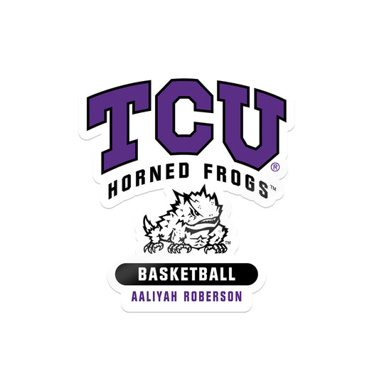 TCU - NCAA Women's Basketball : Aaliyah Roberson - Stickers White
