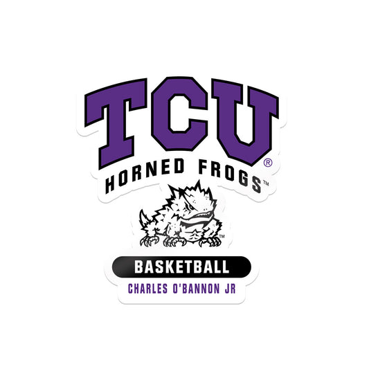 TCU - NCAA Men's Basketball : Charles O'Bannon Jr - Stickers White