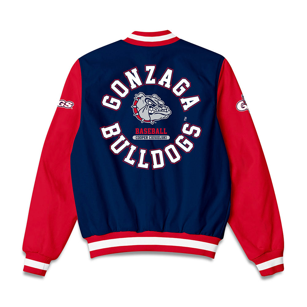 Gonzaga - NCAA Baseball : Cooper Ciesielski - Bomber Jacket-1