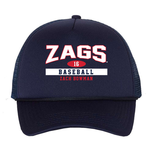 Gonzaga - NCAA Baseball : Zach Bowman - Trucker Hat-0