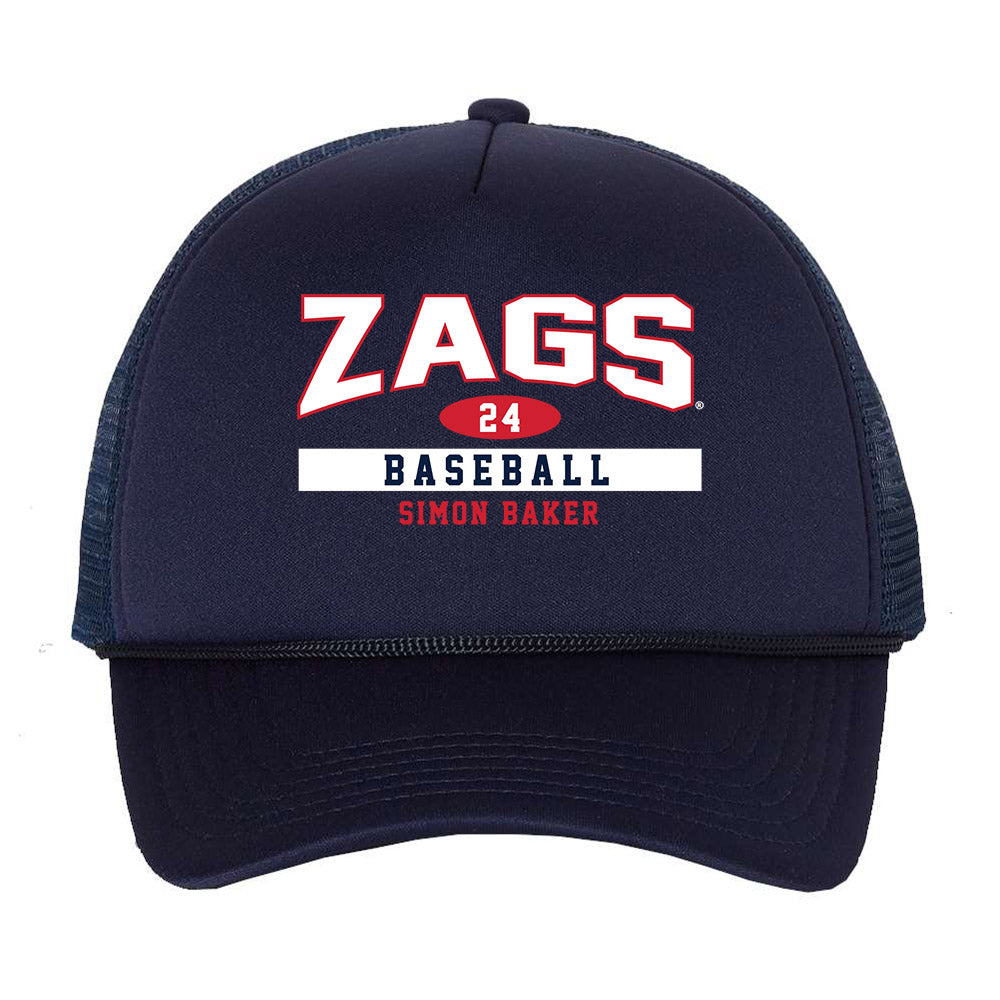 Gonzaga - NCAA Baseball : Simon Baker - Trucker Hat-0