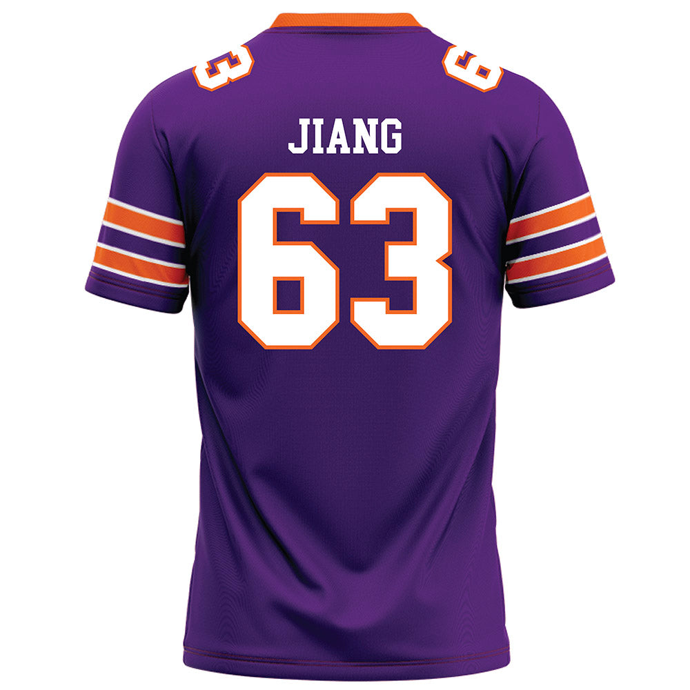 HWS - NCAA Football : Vincent Jiang - Purple Football Jersey-1