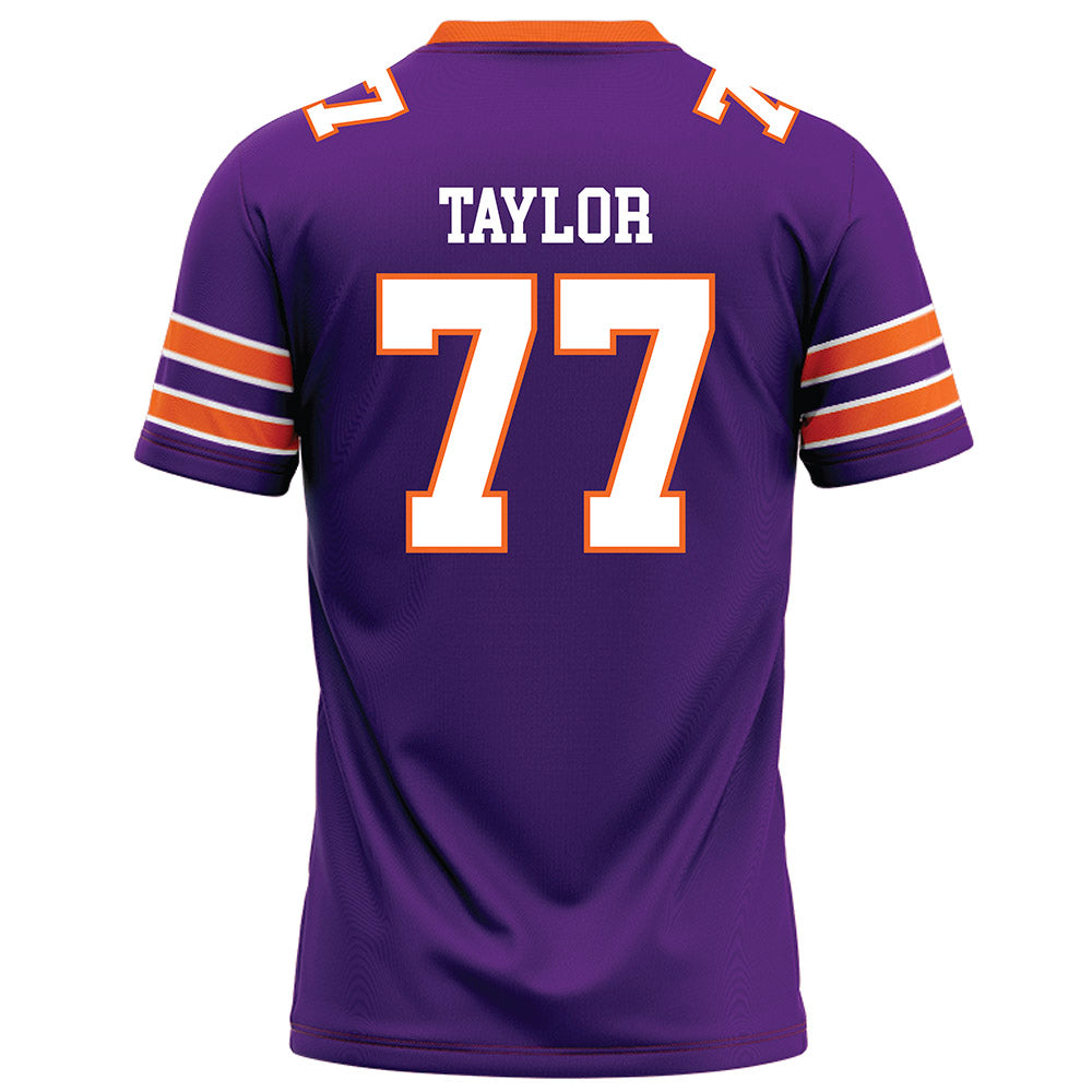 HWS - NCAA Football : Tyrese Taylor - Purple Football Jersey-1