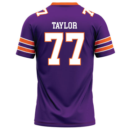 HWS - NCAA Football : Tyrese Taylor - Purple Football Jersey-1