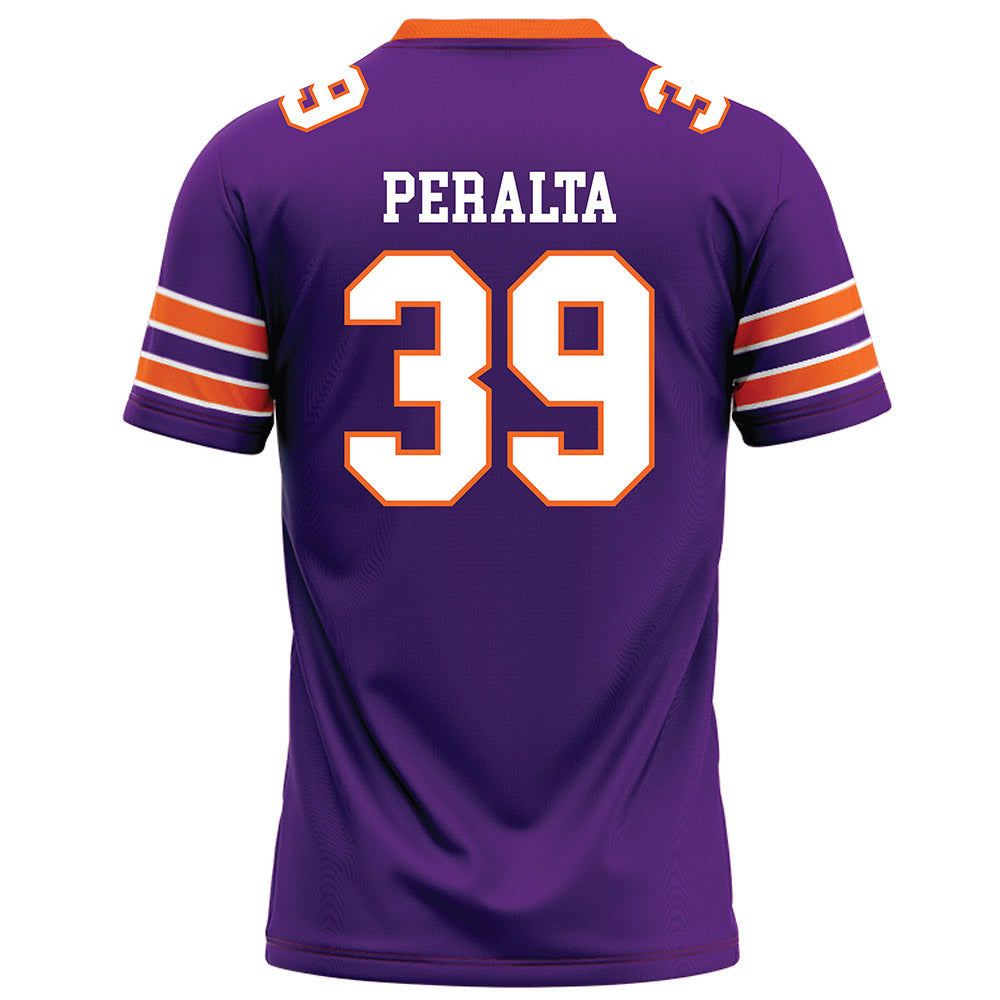 HWS - NCAA Football : Kendry Peralta - Purple Football Jersey