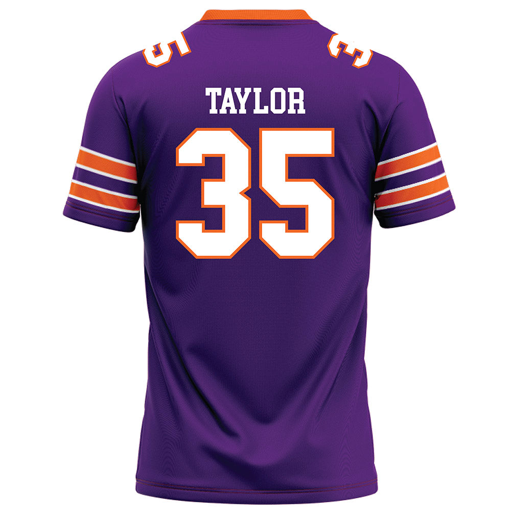 HWS - NCAA Football : Edward Taylor - Purple Football Jersey-1