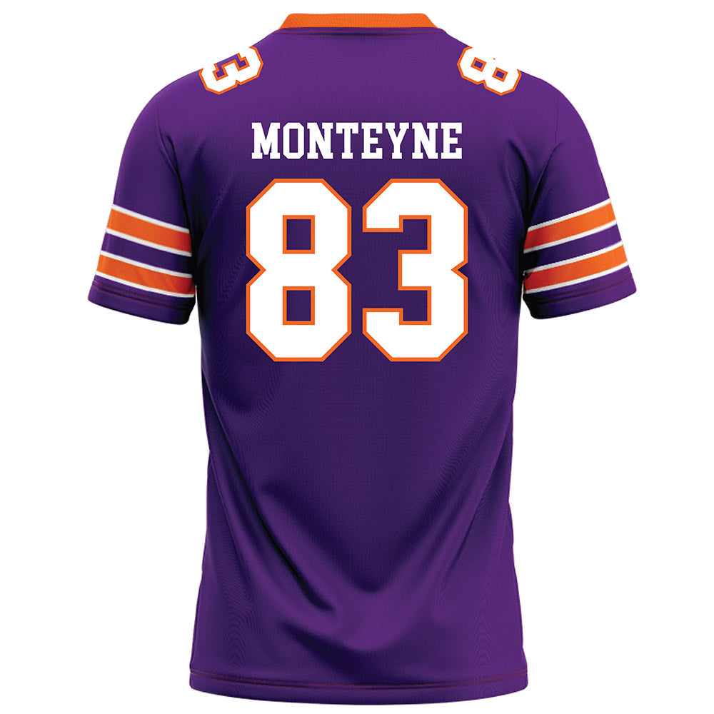 HWS - NCAA Football : Luke Monteyne - Purple Football Jersey-1