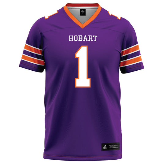 HWS - NCAA Football : Alex Smith - Purple Football Jersey-0