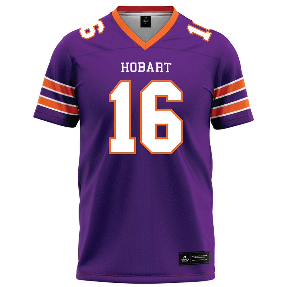 HWS - NCAA Football : Jeremy Weiss - Purple Football Jersey-0