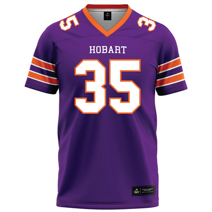 HWS - NCAA Football : Edward Taylor - Purple Football Jersey-0