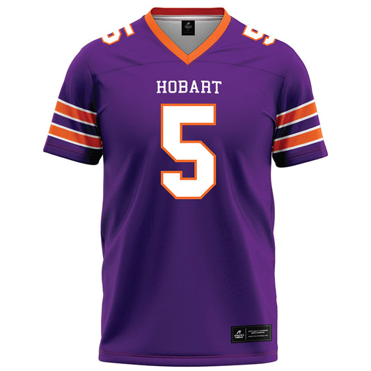 HWS - NCAA Football : Marcus Peterson - Purple Football Jersey-0