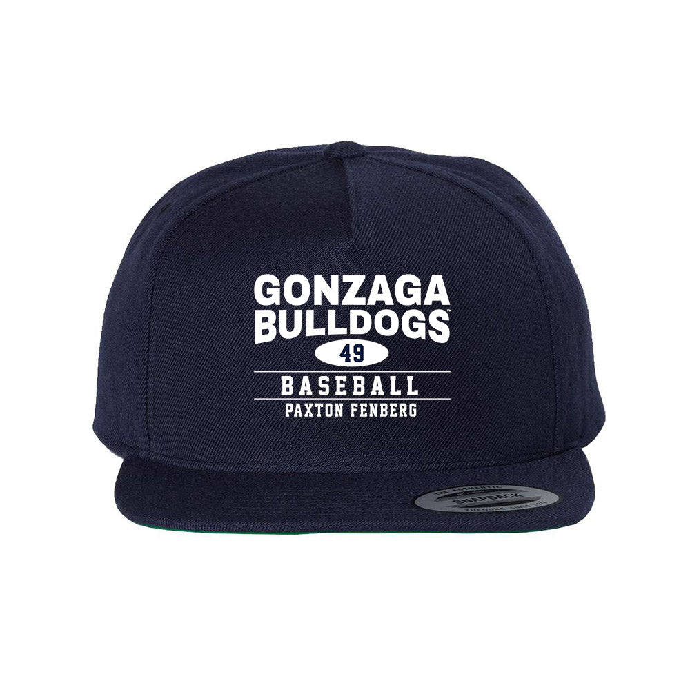 Gonzaga - NCAA Baseball : Paxton Fenberg - Snapback Hat-0