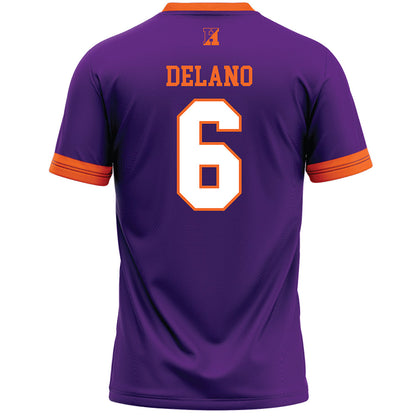 HWS - NCAA Men's Lacrosse : Will Delano - Purple Lacrosse Jersey-1