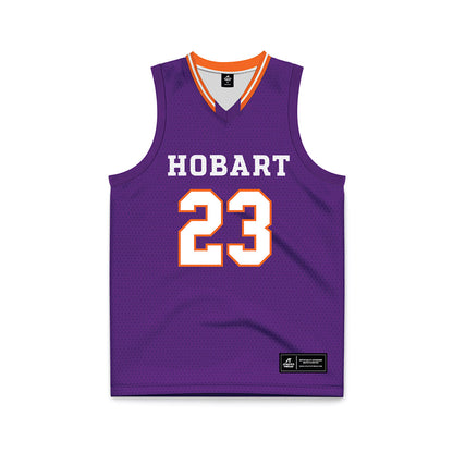 HWS - NCAA Men's Basketball : Carter Meshanic - Purple Basketball Jersey-0