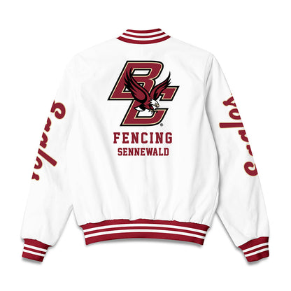 Boston College - NCAA Men's Fencing : Alex Sennewald - Bomber Jacket-1