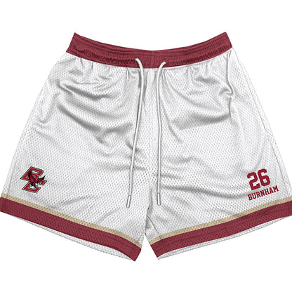 Boston College - NCAA Baseball : Jacob Burnham - White Shorts